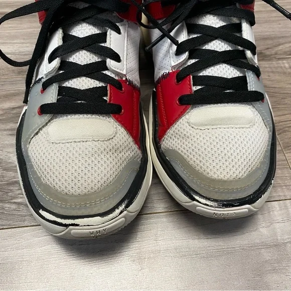 Nike Air Jordan One Take 5 Basketball Shoes White Black Red Youth Size 5 Unisex - Picture 7 of 9
